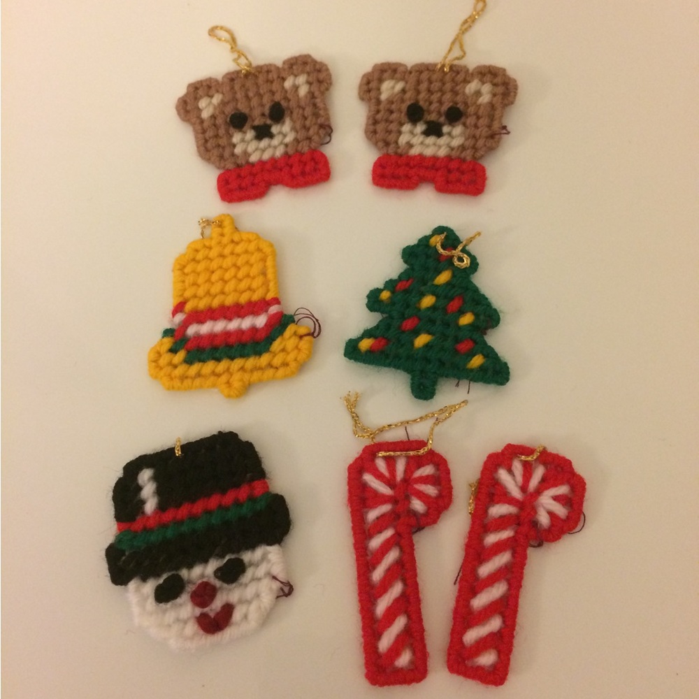 $2 Add-On New Christmas Ornaments Holiday Snowman Bear Candy Cane Tree Handmade